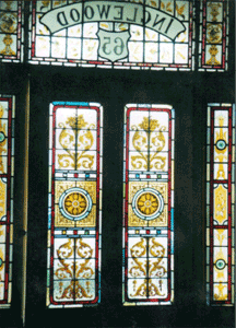 Victorian stained glass doorway